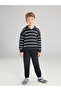 Esvab • Modern & Distinctive Devrik Roba Collar Striped Baby Boy Knit Sweater - 3