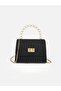İnci Women's Pearl Detailed Chain Strap Lock Closure Hand and Shoulder Bag
