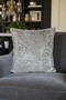 Cushion Cover Patterned Jacquard & Velvet Set - Double-Sided with Piping 45X45 and 35X50 cm Earth Tone - 6