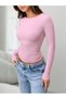 Women's Long Sleeve Crew Neck Combed Cotton Bodysuit - 5