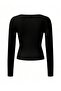 Women's Long Sleeve Low Neckline Combed Cotton Bodysuit - 6