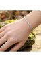 Pearl Aquamarine Stone Steel Bracelet 3mm Faceted Cut - 3
