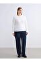 Elastic Waist Textured Women's Sweatpants (W5) - 2