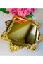 Gold Rose Detailed Coffee Presentation Tray 2 Pieces - 2