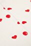 5 Piece Newborn Bodysuit Set Hospital Release Corded Ecru Fabric Red Heart Boxed - 5