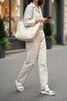 Women's Bag Cream Large Size Hand and Shoulder Bag - 2