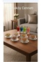 Cookie Dessert Set 12 Pieces for 6 People Diamond Model 200 Cc Bowl 15 cm Plate Crystallized Model - 3