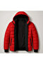 Men's Inflatable Hooded Zipper Coat Water Repellent Quilted Jacket with Pockets - Red - 4