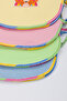 12 Pack Baby Bibs with Oilcloth Waterproof 28*33 cm Scented with Arm Straps - 6