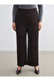 Elastic Waist Textured Women's Trousers - 6