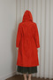 Raincoat with Long Hat and Pocket Detail Italian Water Resistant - 4