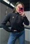 Anthracite Short Knit Cardigan with Teddy Bear Detail - 8