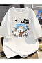 Cartoon Cat Printed Pattern T-Shirt