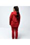 Women's Red Plus Size Hijab Oversize Zippered Women's Tracksuit Set - 5