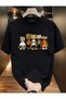 Boxed Man Printed Pattern T-Shirt