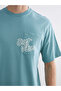 Crew Neck Printed Combed Cotton Men's T-Shirt - 3