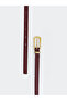 Two Mt Shop Quality Lcw Accessories Burgundy Plain Women's Belt - 3