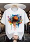Basketball Graphic- Royal Blue Ring Design T-Shirt