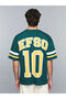 Esvab • Modern & Distinctive Zero Roba Collar Slogan Printed Combed Cotton Men's T-Shirt - 6