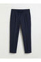 Mg Trend'En Navy Blue Elastic Waist Regular Fit Men's Trousers - 5