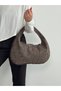 Suede Quality New Model Knitted Hand and Shoulder Bag - 5