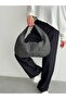 Suede Quality New Model Knitted Hand and Shoulder Bag - 2
