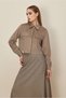 Velvet Blouse with Button Detail 46238 - 3