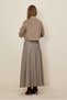 Velvet Blouse with Button Detail 46238 - 4