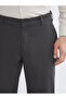 Mg Trend'En Anthracite Standard Fit Gabardine Men's Chino Trousers - 3