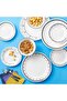 18 PCS Chip Resistant Classic Collection Dinnerware Set, Service for 6 - 3