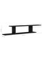 Wall-Mounted TV Shelf Black 125x18x23 cm Engineered Wood - 6