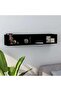 CD Wall Shelf Black 100x18x18 cm Engineered Wood