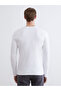 Nevavm with Difference Oval Collar Long Sleeve Men's T-Shirt - 5