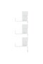 Wall Corner Shelf White 45x45x147 cm Engineered Wood - 2