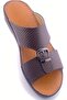 A E T Handmade Arabic Sandals For Men | Outdoor Mens Slippers | Genuine Embossed Leather with Buckle - 3