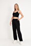 Women's Wide Cut Pocket Casual Single Bottom Pants