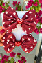 Heart Shaped Bow Tie Clip 1 Piece - 3