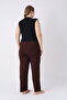 Women's Wide Cut Pocket Casual Single Bottom Pants - 3