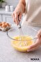 Stainless Steel Pearl-Tipped Adjustable Whisk - Large Size 30 cm - 2
