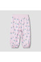 Printed Joggers with Ruffle Detail