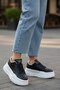 Women's Genuine Leather Daily High Sole Casual Shoes Comfortable Sole - 2