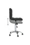Swivel Dining Chair Black Faux Leather - 5