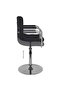 Dining Chair Black Fabric - 5