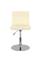 Swivel Dining Chairs 2 pcs Cream Fabric - 2