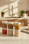 Lengo 6-Pack 850 ml Sealed Vacuum Borosilicate Glass Food Storage Jar