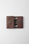 Genuine Leather Unisex Wallet with Hidden Magnet Detail - 13708 - Claret Red - 3