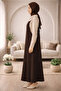 Women's Bitter Brown Adjustable Rope Strap Jile Dress - 3