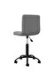 Swivel Dining Chair Dark Grey Velvet - 5