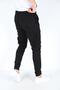 Men's Black Cargo Pocket Lycra Cargo Pocket Trousers with Elastic Waist - 3