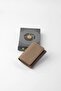 Genuine Leather Unisex Wallet with Hidden Magnet Detail - 13708 - Mink - 4